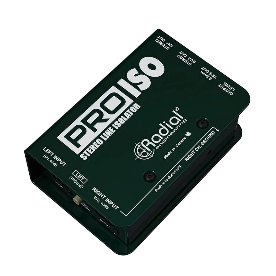 Amazon.com: Radial Pro-Iso Stereo XLR Isolator and Converter